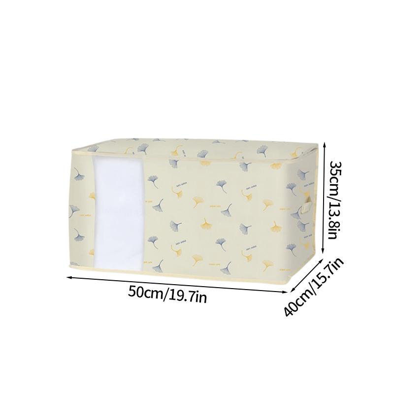 Geantă mare de depozitare haine din material netesut, pliabilă, pentru dulap, pătură, quilt, haine, protecție împotriva prafului, organizare, economisire spațiu, cutie de depozitare