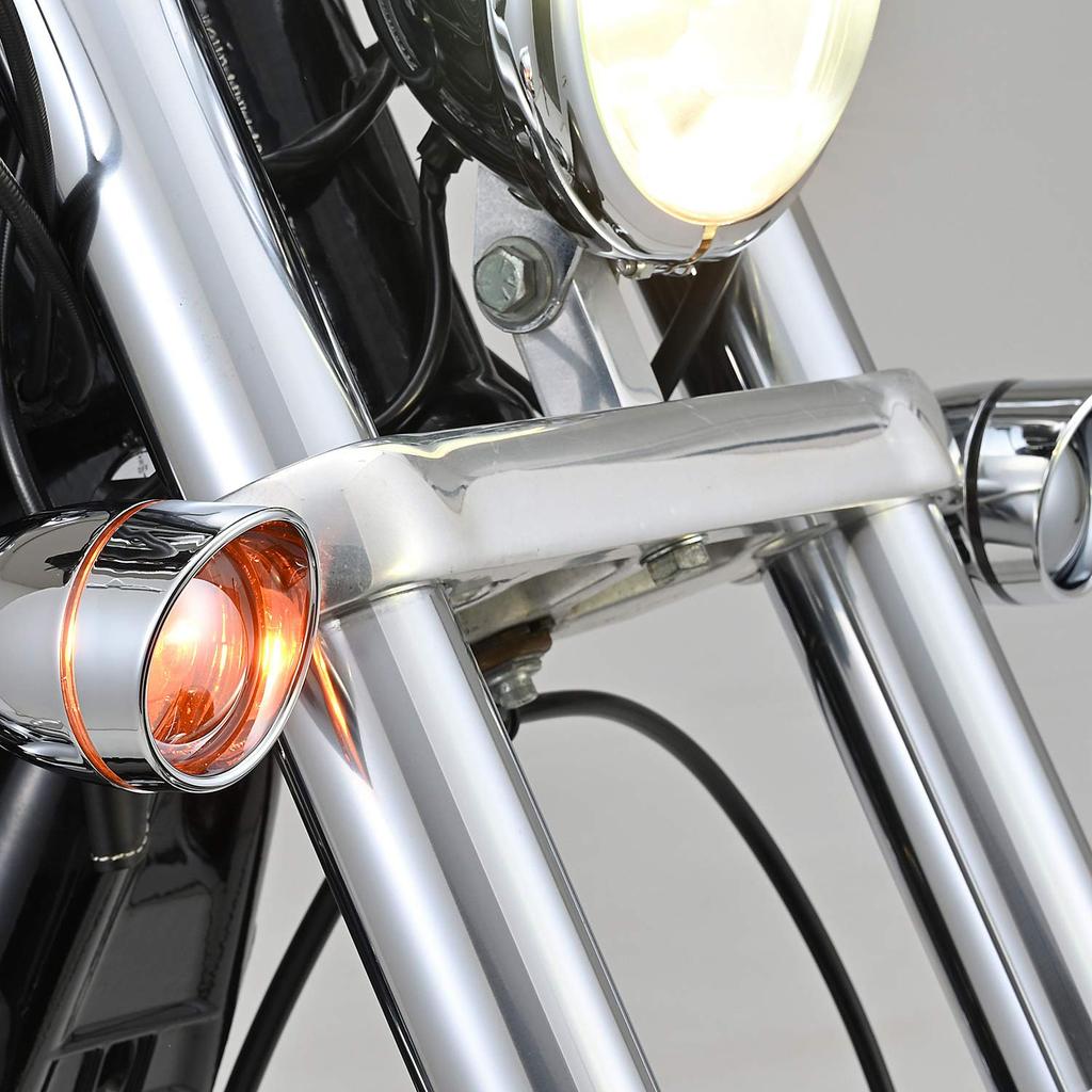 Daytona 72784 Bezel Type Turn Signal Lens Kit, Smoke Mirror Lens