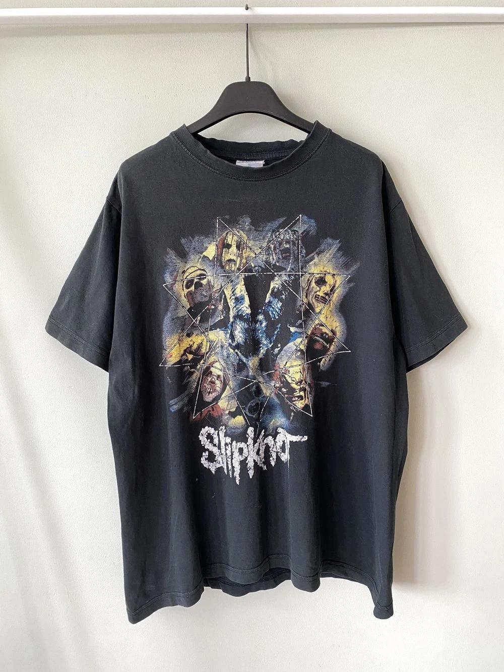 Slipknot Band Tshirt, Slipknot Graphic Retro Black Unisex Tshirt Reprint KH6870 4XL