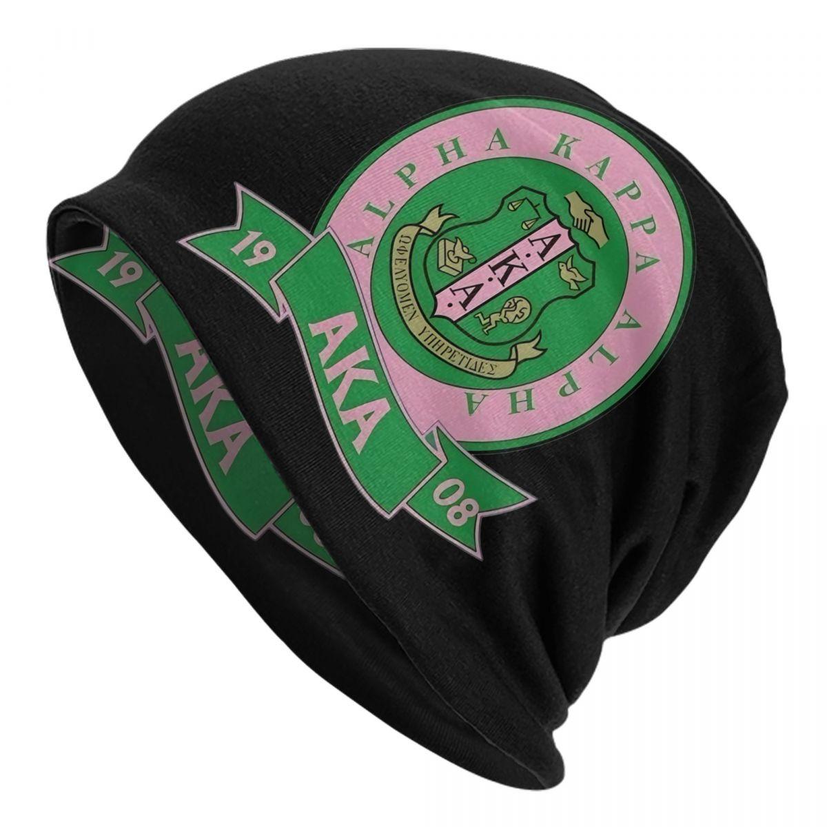 

Custom AKA Sorority Skullies Beanies Caps Unisex Winter Warm Knit Hat Women Unisex Hip Hop Adult Bonnet Hats Outdoor Ski Cap Beanies Hat