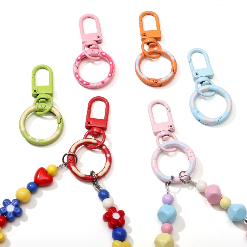 1Set/bag Alloy Donut Spring Buckle Door Buckle For DIY Jewelry Making