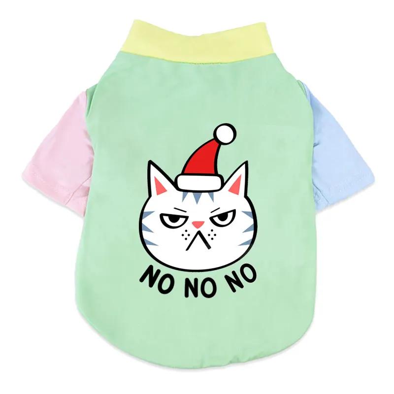 1 Pc Pet T-shirt  Fashionable Cartoon Bear Soft Breathable Dog Vest Cat Casual Clothes