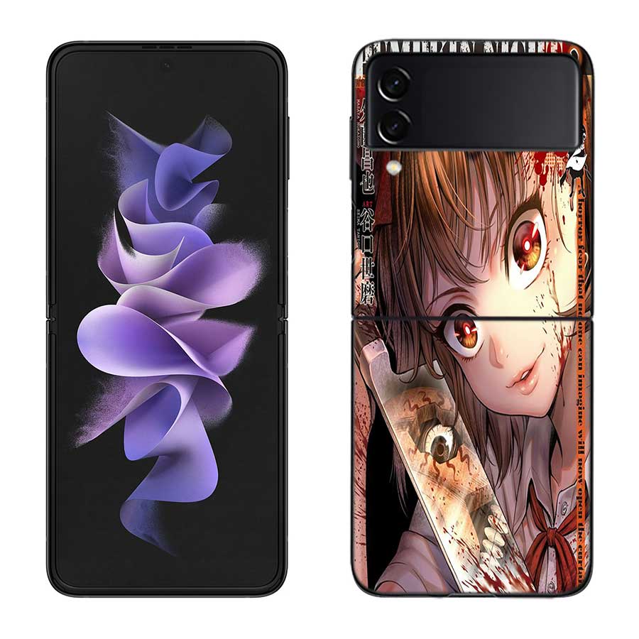 

Чехол «Тыквенная ночь» Naoko Kirino для Samsung Galaxy Z Flip 3 Flip 5 4 5G, черный жесткий чехол для мобильного телефона Z Flip 5, роскошный чехол для ПК Coq Samsung Z Flip 4 5G