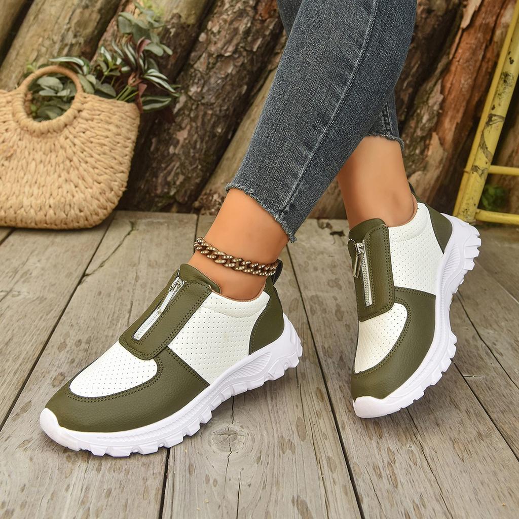 Plus Size Shoes for Women Autumn Fashion Round Toe Flats 36-44 Comfortable Non-slip Sneakers Casual Zapatos De Mujer Women Shoes
