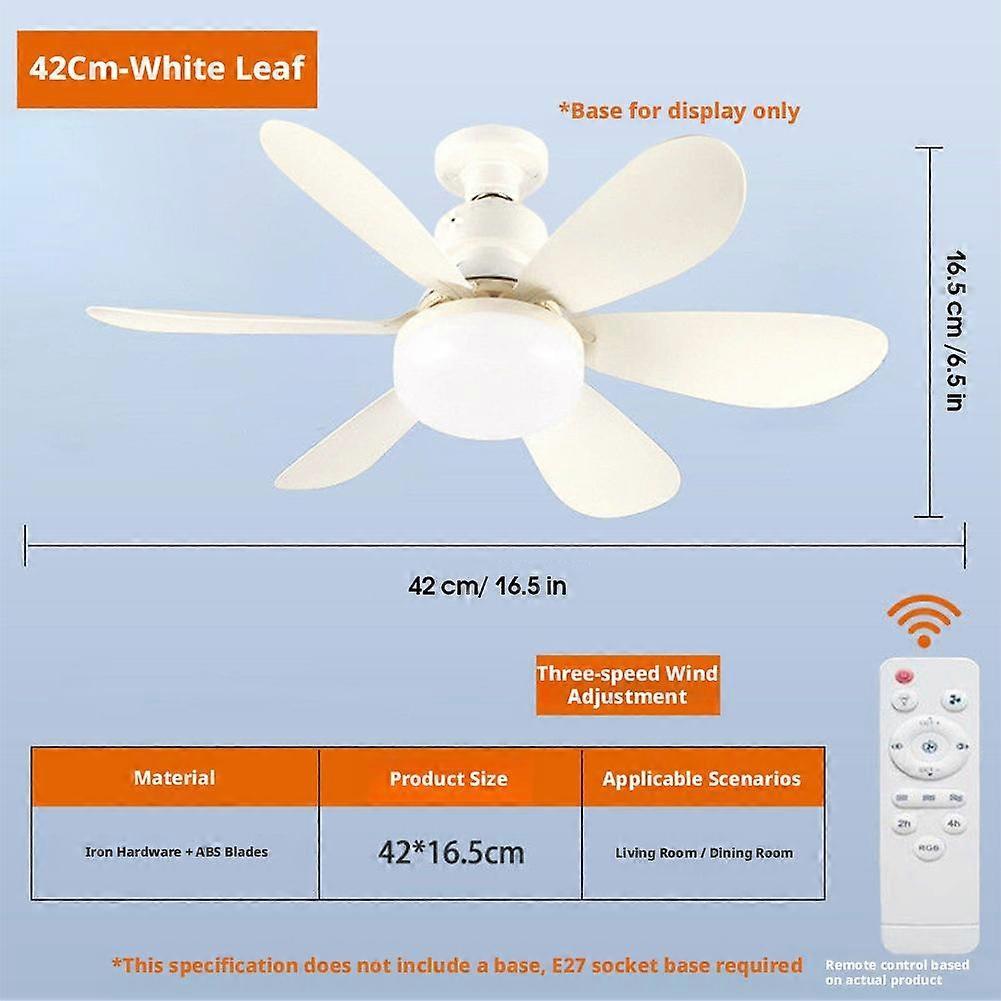 Deckenventilatorleuchte Fernbedienung Dimmbar Leise Timer E27 Sockel für den Heimgebrauch