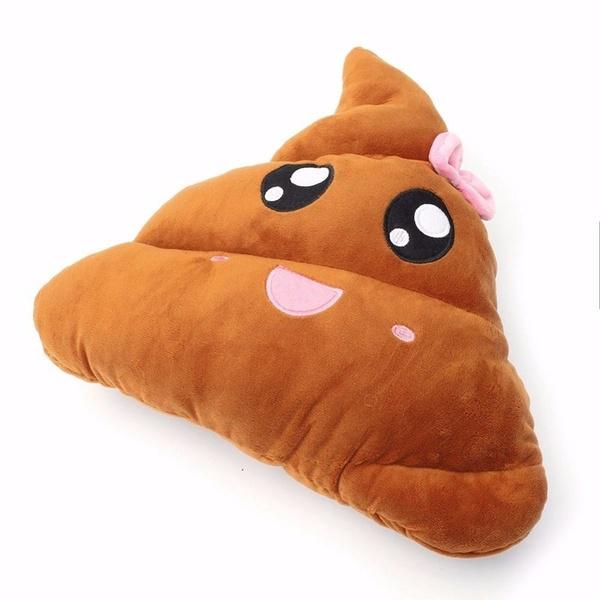 pink poop pillow