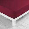 Cotton Fitted Sheet 57 Thread Count 180 X 200 Cm Burgundy