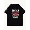 White T Shirt With Emma Twenty 26 Senior Print For Graduation Celebration