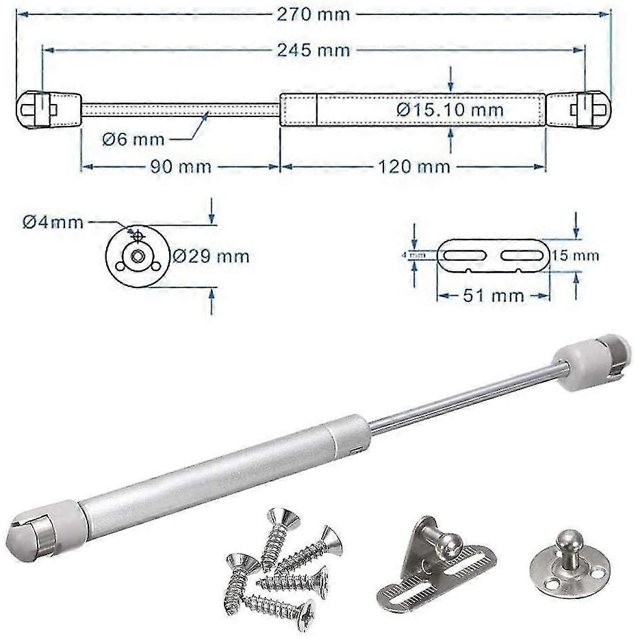 4 Gas Struts Pneumatic Arm Hydraulic Kitchen Cabinet Door Lifting Cabinet Cabinet Door