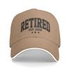 Retired Est Casual Baseball Cap  Running Hippie Trucker Hat Summer  Unisex Men Y2K Cool Snapback Cap
