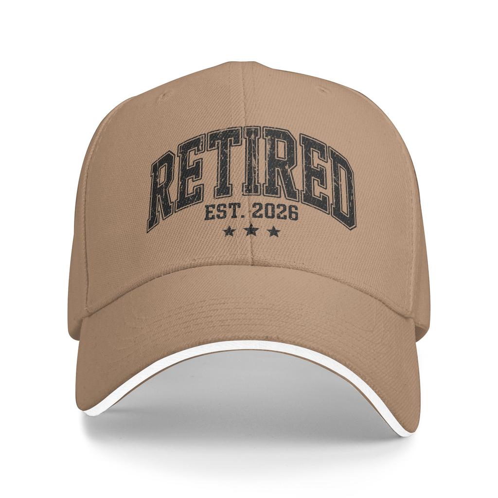 Retired Est Casual Baseball Cap Running Hippie Trucker Hat Summer Unisex Men Y2K Cool Snapback Cap