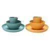 Wheat Straw Reusable Cutlery & Tableware Set: Dishwasher & Microwave Safe
