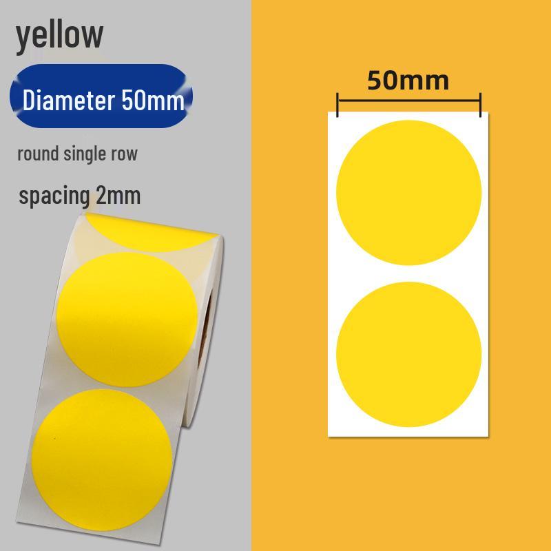 Colorful Self-Adhesive Round Dot Stickers - Writable Small Paper Labels