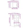 Garage Cabinets 2 pcs Artisan Oak Wood Based Material
