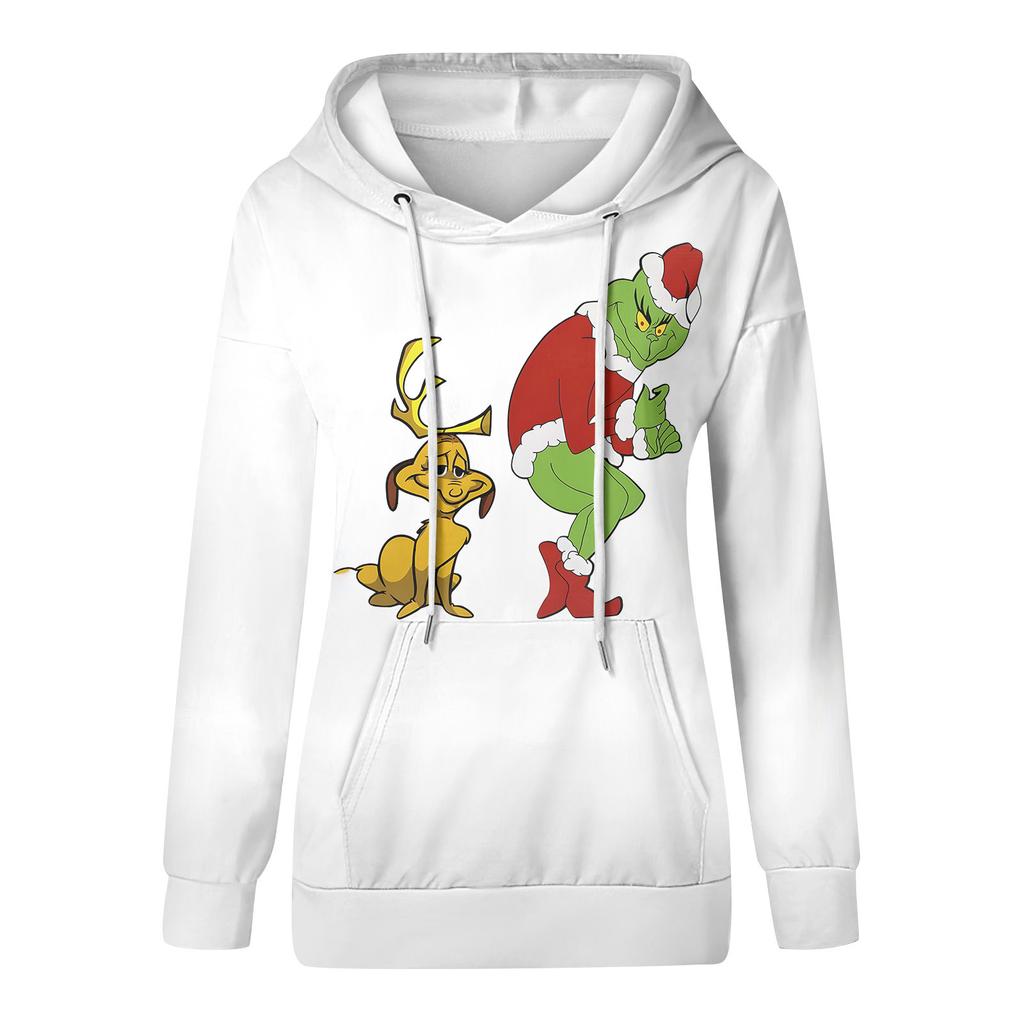 Women's Fashion Casual Long Sleeve Christmas Printed Sweatshirt