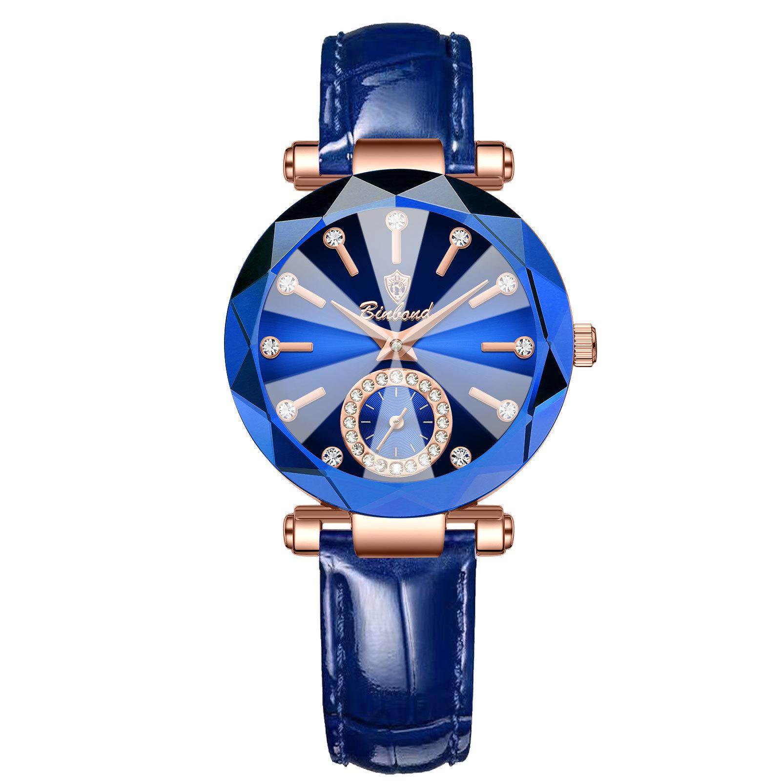 Ocean Heart Diamond-Studded Waterproof Luxury Ladies Quartz Watch