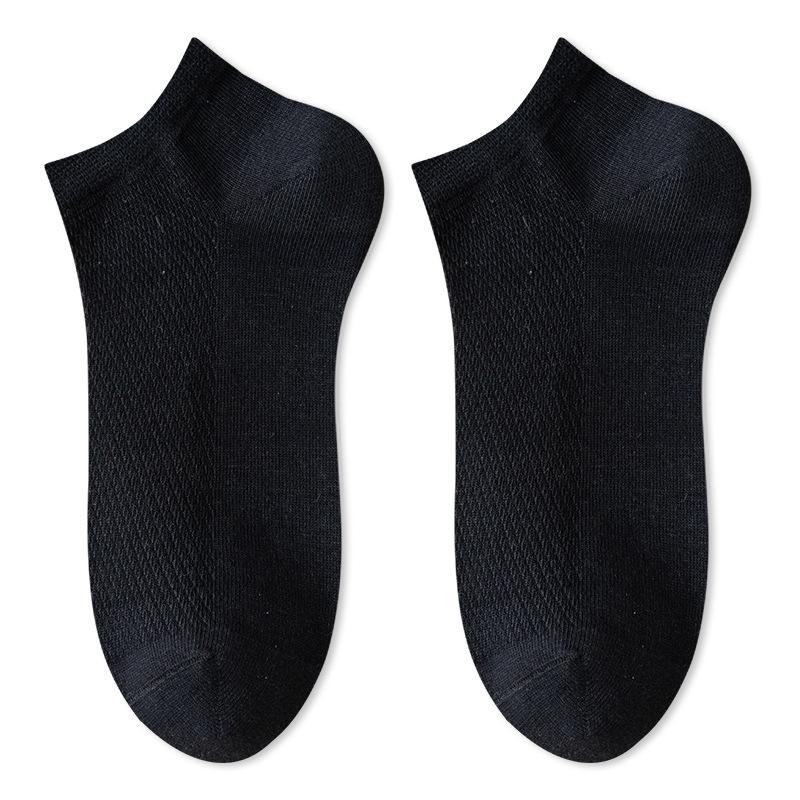 10 Pairs of Female Summer Thin Pure Cotton Mesh Breathable Sweat Absorbing Shallow Mouth Invisible Heel Socks