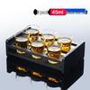Qianxing Diamond Glass Liquor Cup Set with Rack
