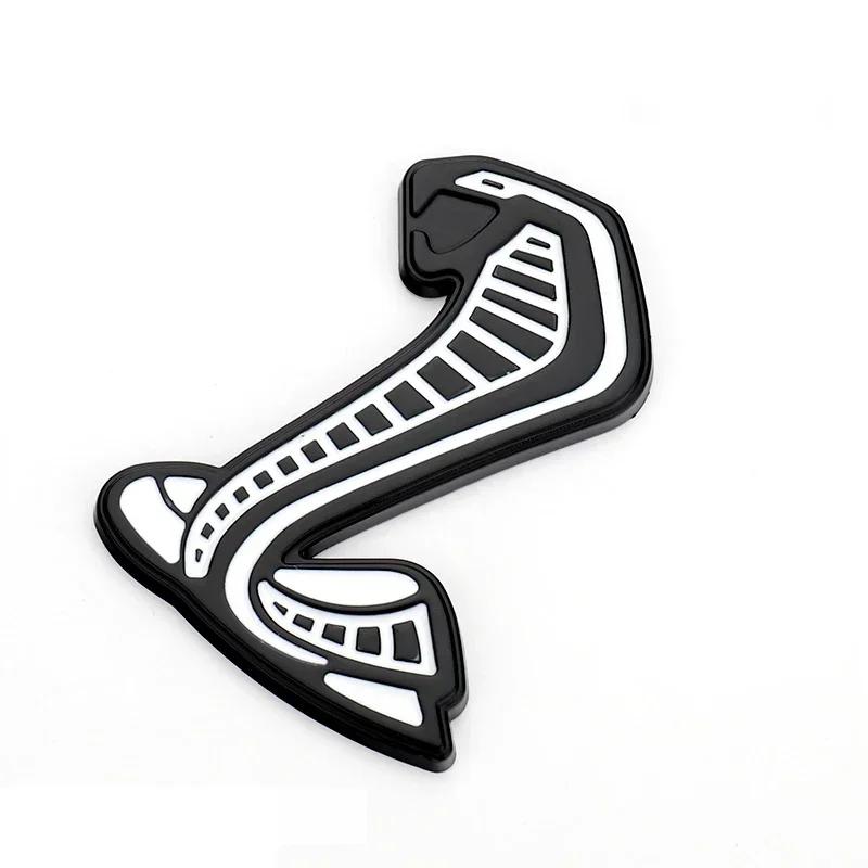 Metal Car Front Grille Emblem for Ford Shelby GT500 Mustang Fiesta Focus Mondeo Kuga Ranger Explorer Rear Trunk Badge Sticker