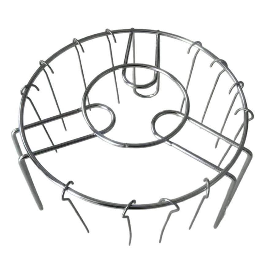 24-Skewer Stainless Steel Air Fryer and BBQ Rack for Vertical Grilling