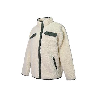 Casual Sherpa Fleece Sports Jacket Women Outerwear Cream VN0A5LJ3BWQ