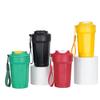 Octagonal 316 Stainless Steel Insulated Coffee Cup with Lanyard and Straw