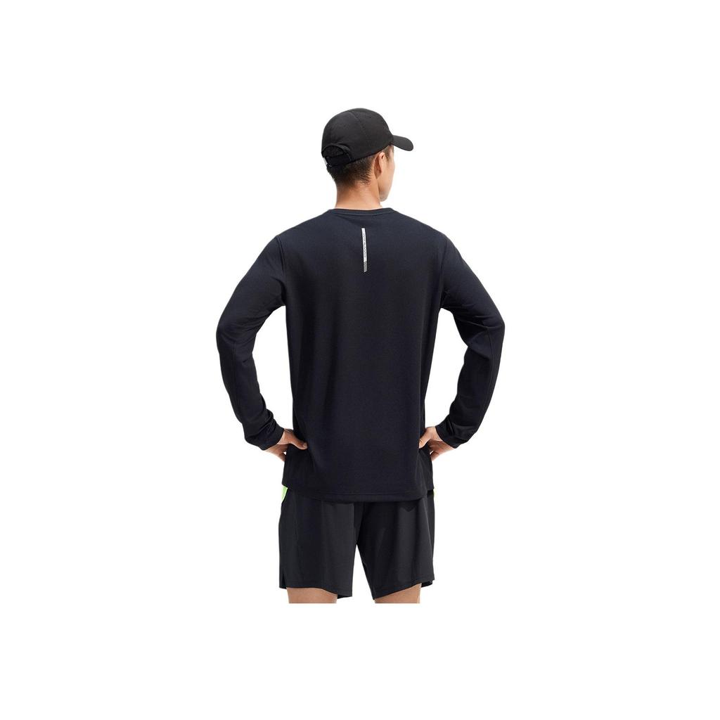 Anta Plain Round Neck Sports Simple Long Sleeve T-Shirt Men Tops 952535406-2