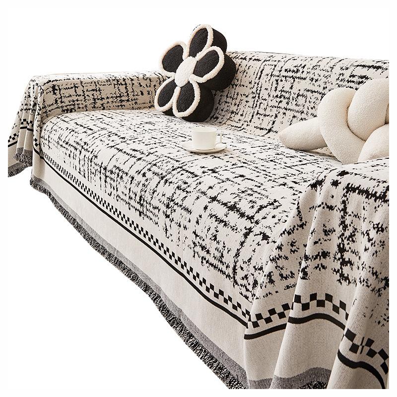 Nordic High-Grade Sofa Towel Full Cover Cloth Chenille Non-Slip Sofa Cover Universal Cover Four Seasons Universal Dustproof Seat Cushion
