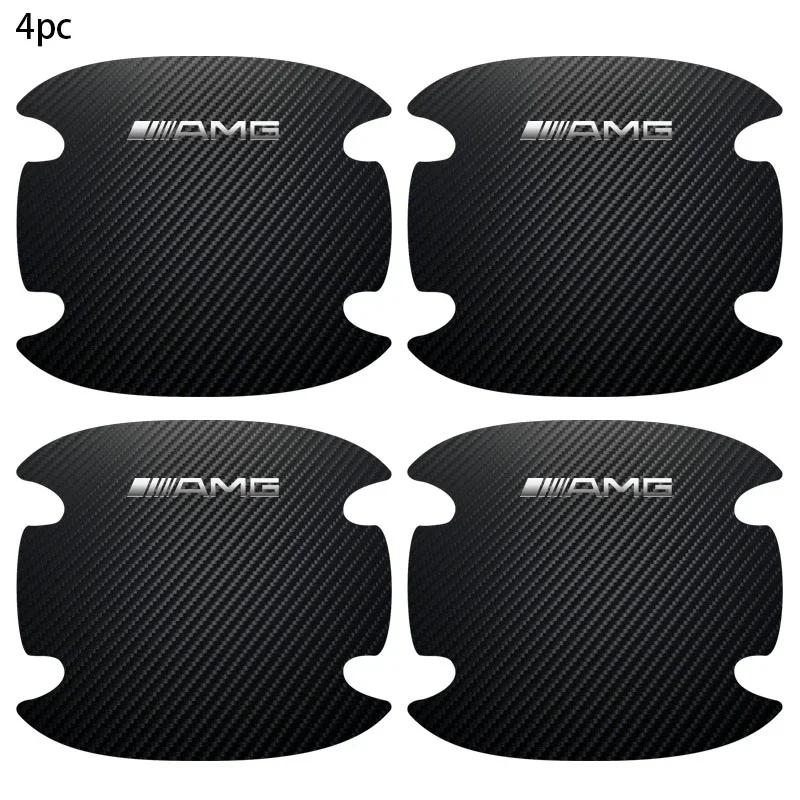 

For Benz GLC GLK 4PCS Car Door Handle Protection Sticker Emblem Car Styling for Mercedes Benz A C E GLC Clase CLA X253 W203 W204