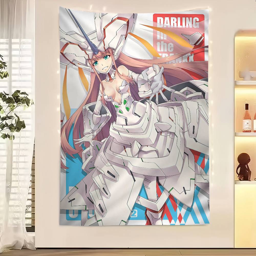 Anime DDarling In The Franxx Cartoon Tapestry Wall Hanging Decoration Household Home Decor