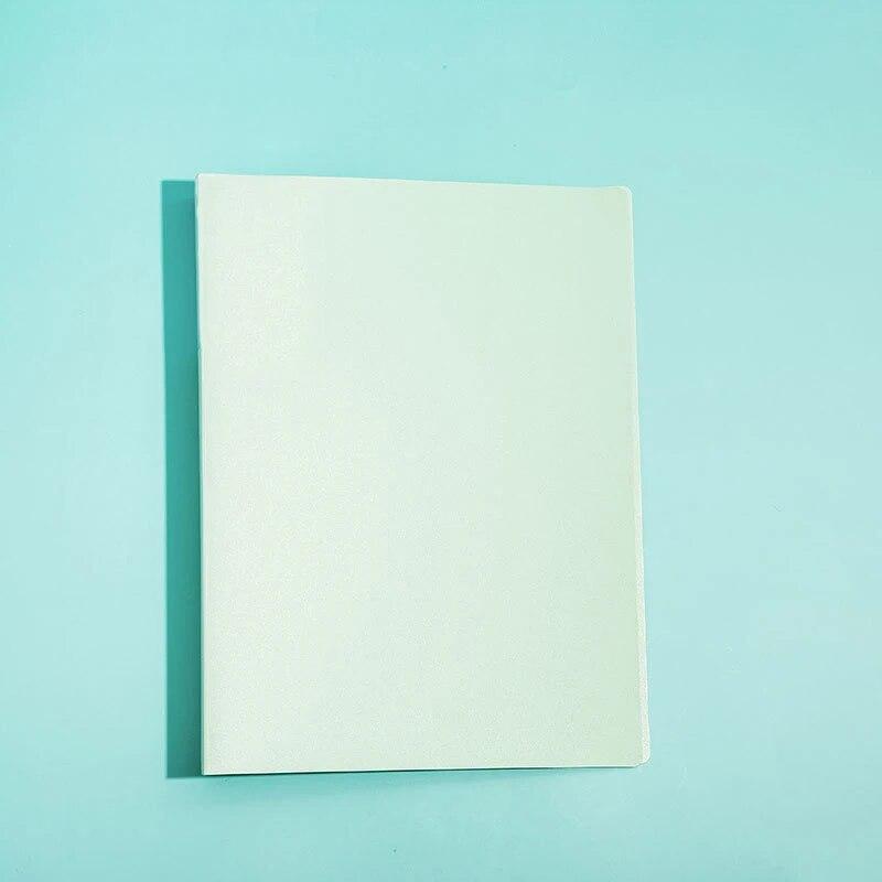 A4 File Folder Data Book 30 Pages Waterproof Booklet School Data Storage Office Management Storage Information Books Protectors