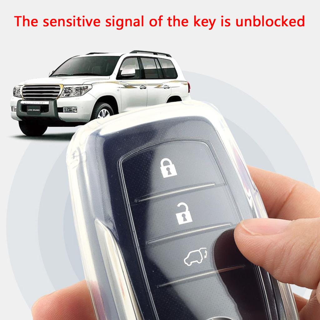 Klare transparente TPU Smart Key Hülle für Toyota Mirai Hilux Land Cruiser Lc200 Venza Sienna Tundra Zubehör