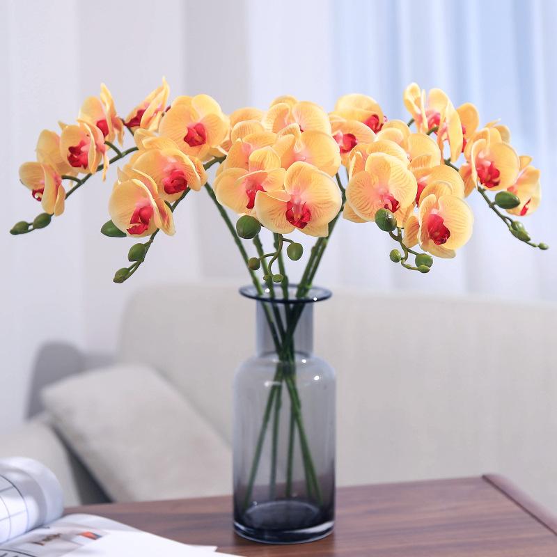 Moisturizing Phalaenopsis simulated flower home furnishing hotel wedding decoration fake flower bonsai simulated plant