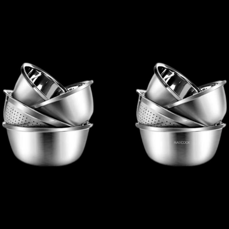 Meichu 304 Stainless Steel Mixing Bowl 3-Piece Set