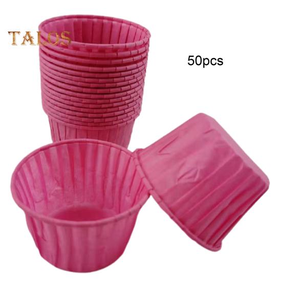 50Pcs Baking Cups Anti-stick Multi Use Paper Utility Non-stick Cake Muffin Paper Cups for Bakery