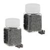 1000 Pieces Silicone Hair Extension Loops Micro Color Ring Beads Brown Black