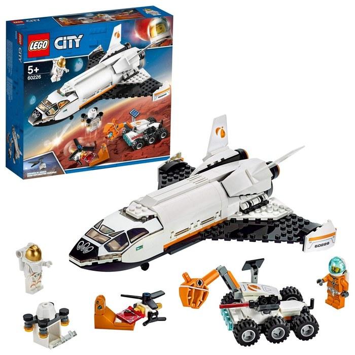LEGO City Mars Research Shuttle 60226. Blocks. Toy for boys. Over 9cm high, 23cm long, 21cm wide.