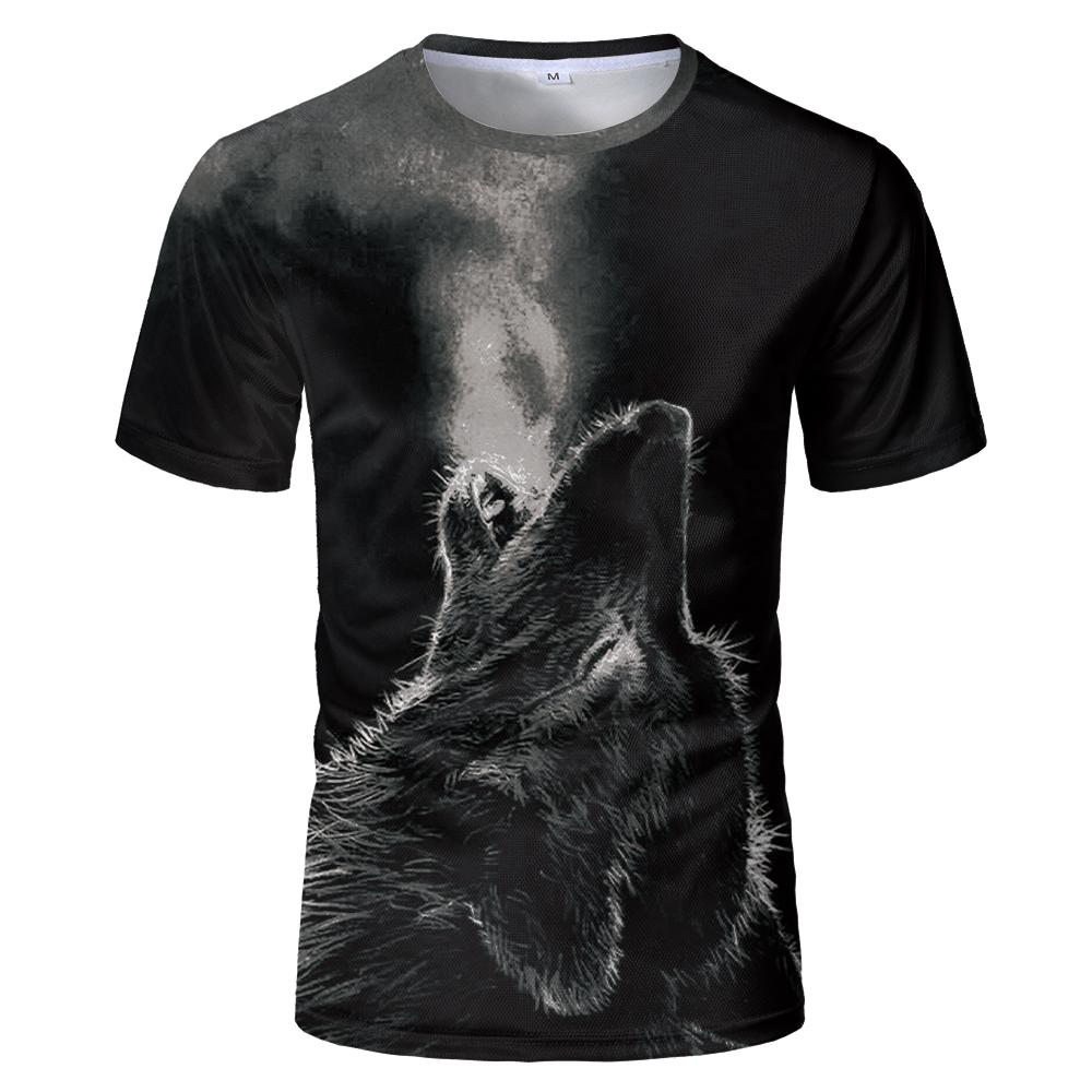 2023 spaß Neueste Harajuku Wolf 3D Drucken Coole T-shirt Männer/Frauen Kurzarm Sommer Tops Schönheit T shirt Mode tier Tees