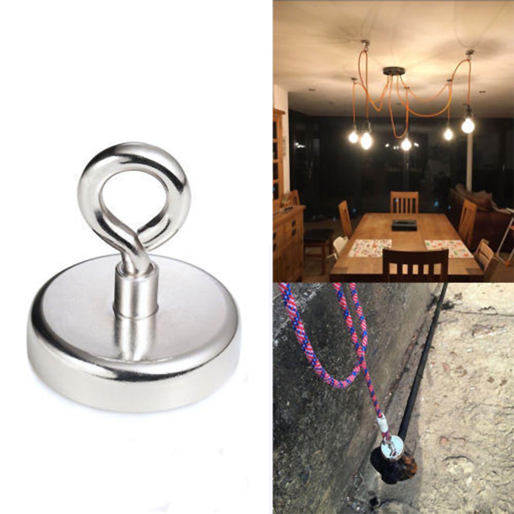 FISHING MAGNET 180 LB Super Strong Neodymium Round Thick Eyebolt Treasure Hunt FISHING MAGNET 180 LB Super Strong Neodymium Round Thick Eyebolt Treasure Hunt