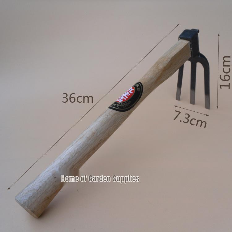 

Kujoki No. 7 Forged Small Hoe with Wooden Handle - Durable Gardening Tool for Planting Flowers & Vegetables