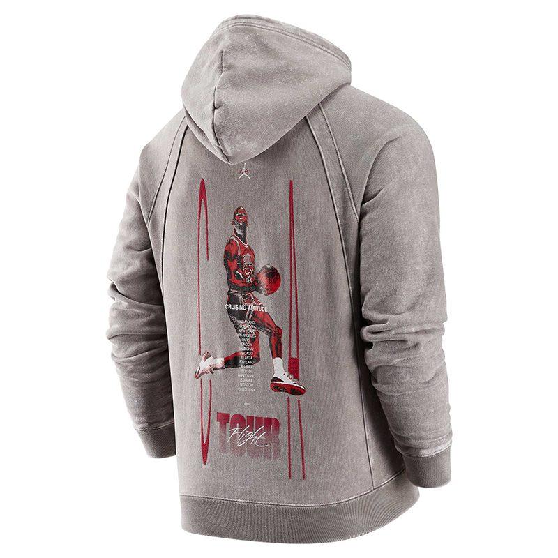 Jordan Sweatshirts Men's Gray Hooded Moderate Regular DJ0208-016