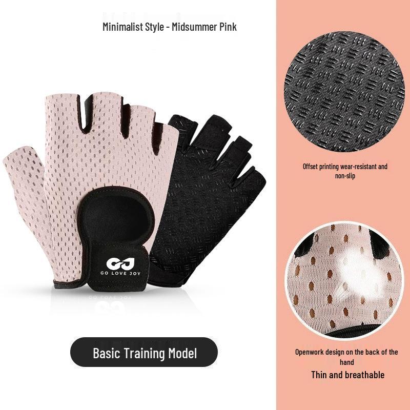 

Breathable Non-Slip Cycling Gloves - Shock-Absorbing, Half-Finger, for Men & Women Large