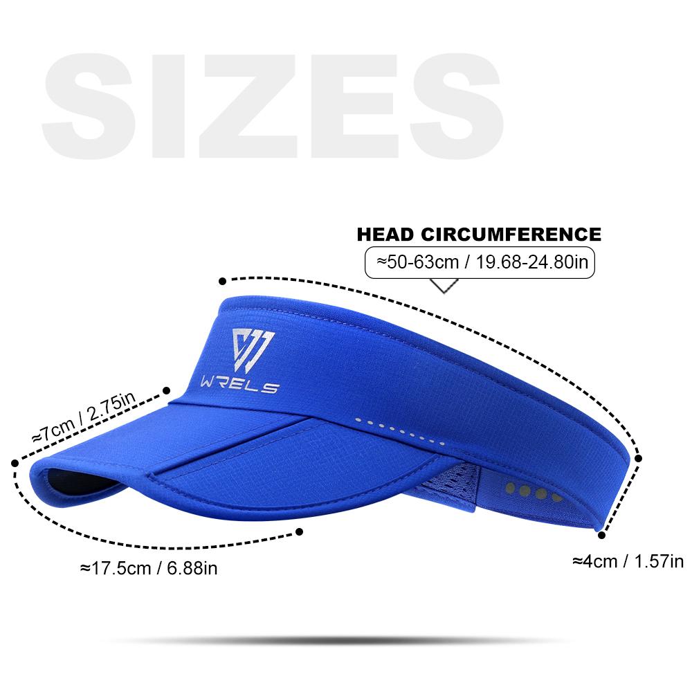 WRELS Breathable Air Sun Hats Casual Sports Empty Cap Men's Fishing Widened Pull-Out Brim Sunshade Sun Protection Hat Women