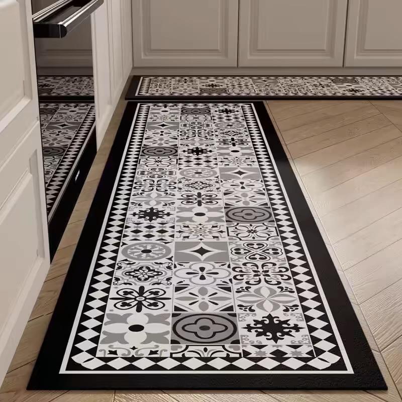 American Light Luxury Kitchen Special Diatom Mud Mat Absorbent, Dirt Resistant, Non-Slip Mat Home Long Foot Mat