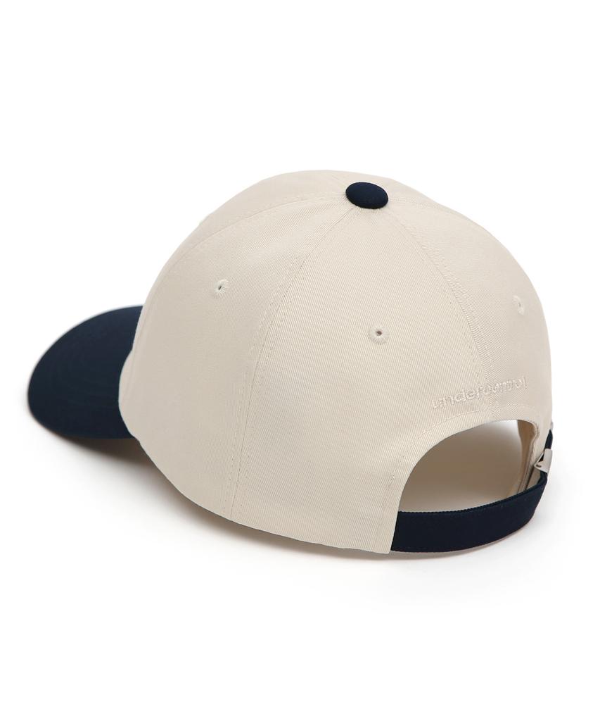Eondeokeonteulol Cotton Color Block Ball Cap Uc / Authentic Bb / Navy