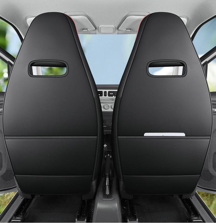 Wuling Mini Cute Cartoon Leather Car Seat Cushion Cover - Universal Fit, All Seasons