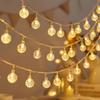 14 LED Crystal Ball String LED Diwali Lights for Decoration for Home 4 Mtr Warm White Waterproof Decorative Lights