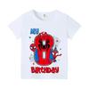 226 Summer Spider Man Marvel Co Branded Children's Digital T-Shirt Cartoon Cute Boy Short Sleeved Parent Child Half Sleeve
