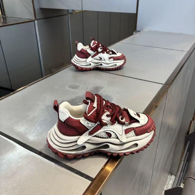 Spring Men's Shoes Casual Sports Shoes Platform Dad Shoes