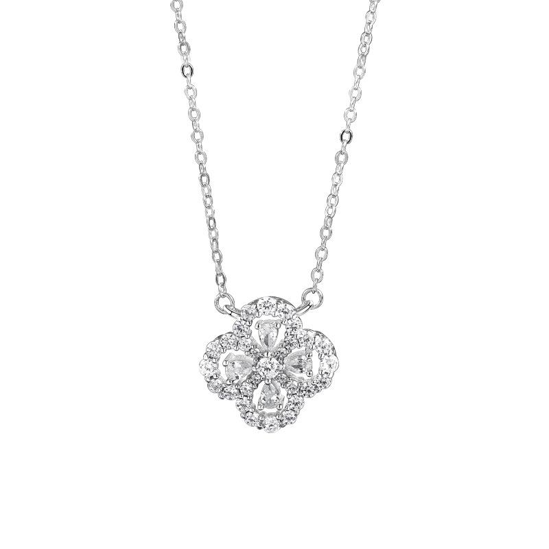Women'S Necklace Women'S Lamp Luxury Clover Women'S Versatile Necklace Premium Jewelry Premium Durable Quality